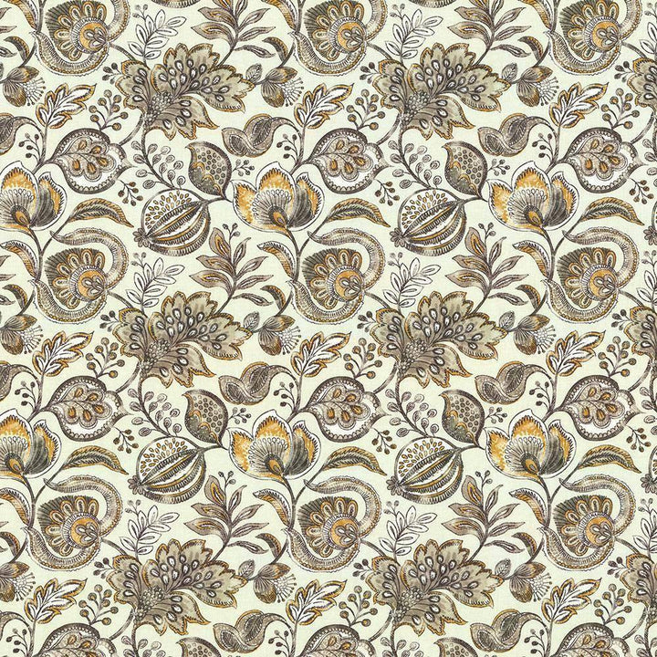 Bersa Taupe by Kasmir Fabric 5105 100% Cotton INDIA H: 13 4/8 inches, V:13 4/8 inches 54 - 55 - Fabric Carolina - Kasmir