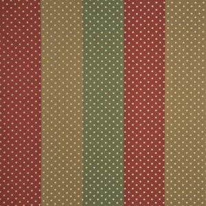 Mirabel Stripe Red/Brn by G P & J Baker Fabric