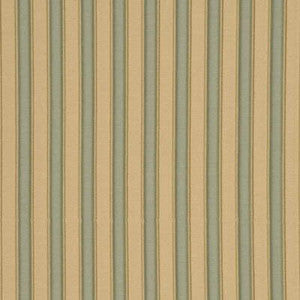 Pleated Stripe Celadon/Gold by G P & J Baker Fabric