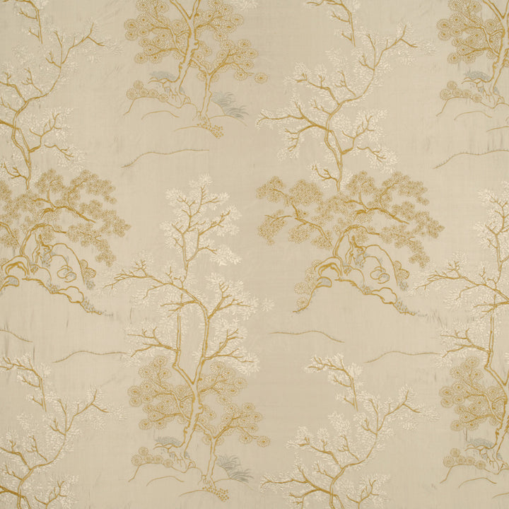 Oriental Tree Silver by G P & J Baker Fabric