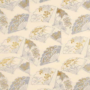 Fans Silver Fox by G P & J Baker Fabric