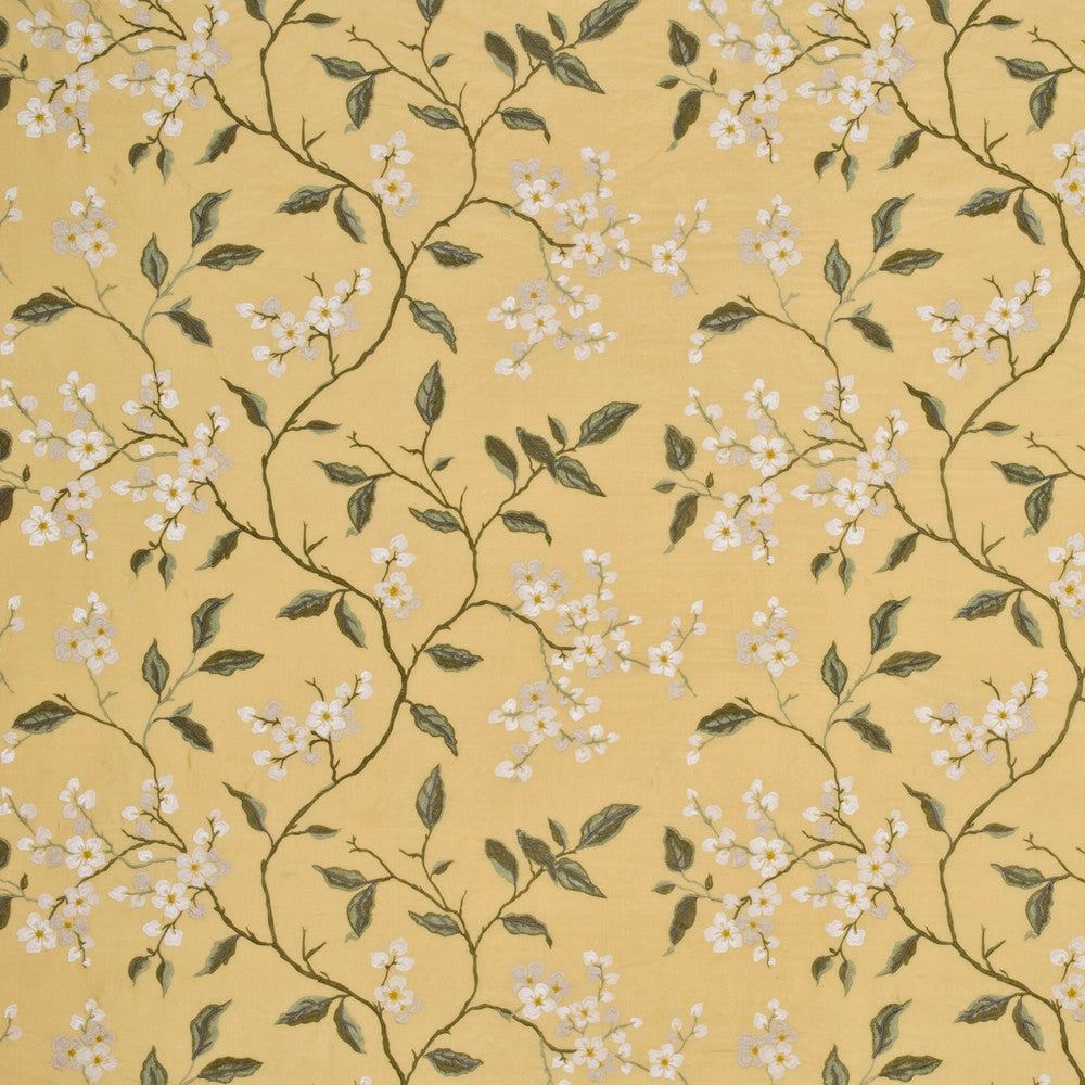 Apple Blossom Silk Mimosa/Ivory by G P & J Baker Fabric