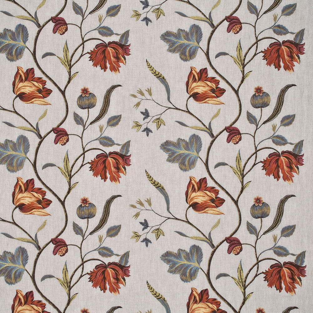 Tulip Tree Linen Pimento by G P & J Baker Fabric