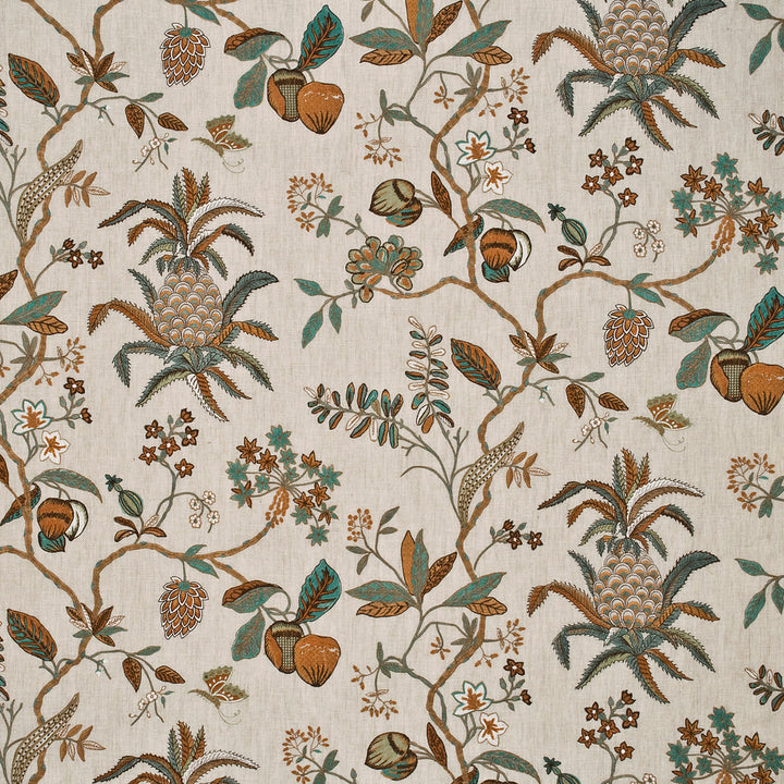 Exotic Pineapple Linen Sage/Dove by G P & J Baker Fabric