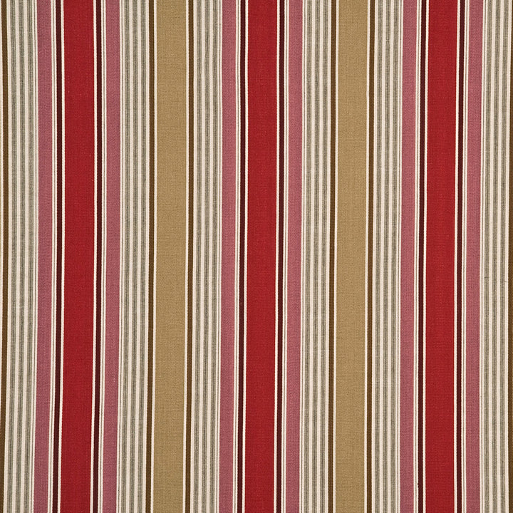 Arley Stripe Red/Camel by G P & J Baker Fabric