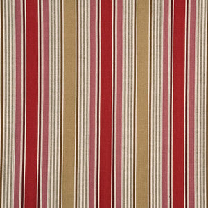 Arley Stripe Red/Camel by G P & J Baker Fabric