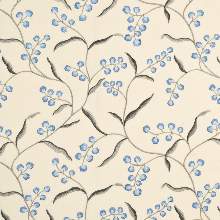 Willoughby Indigo/Silver by G P & J Baker Fabric