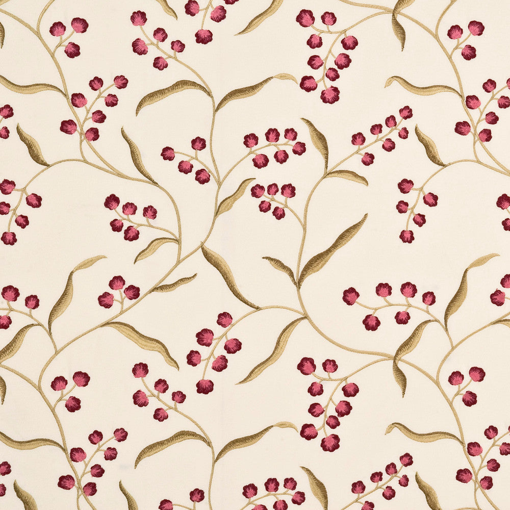 Willoughby Cranberry/Sand by G P & J Baker Fabric