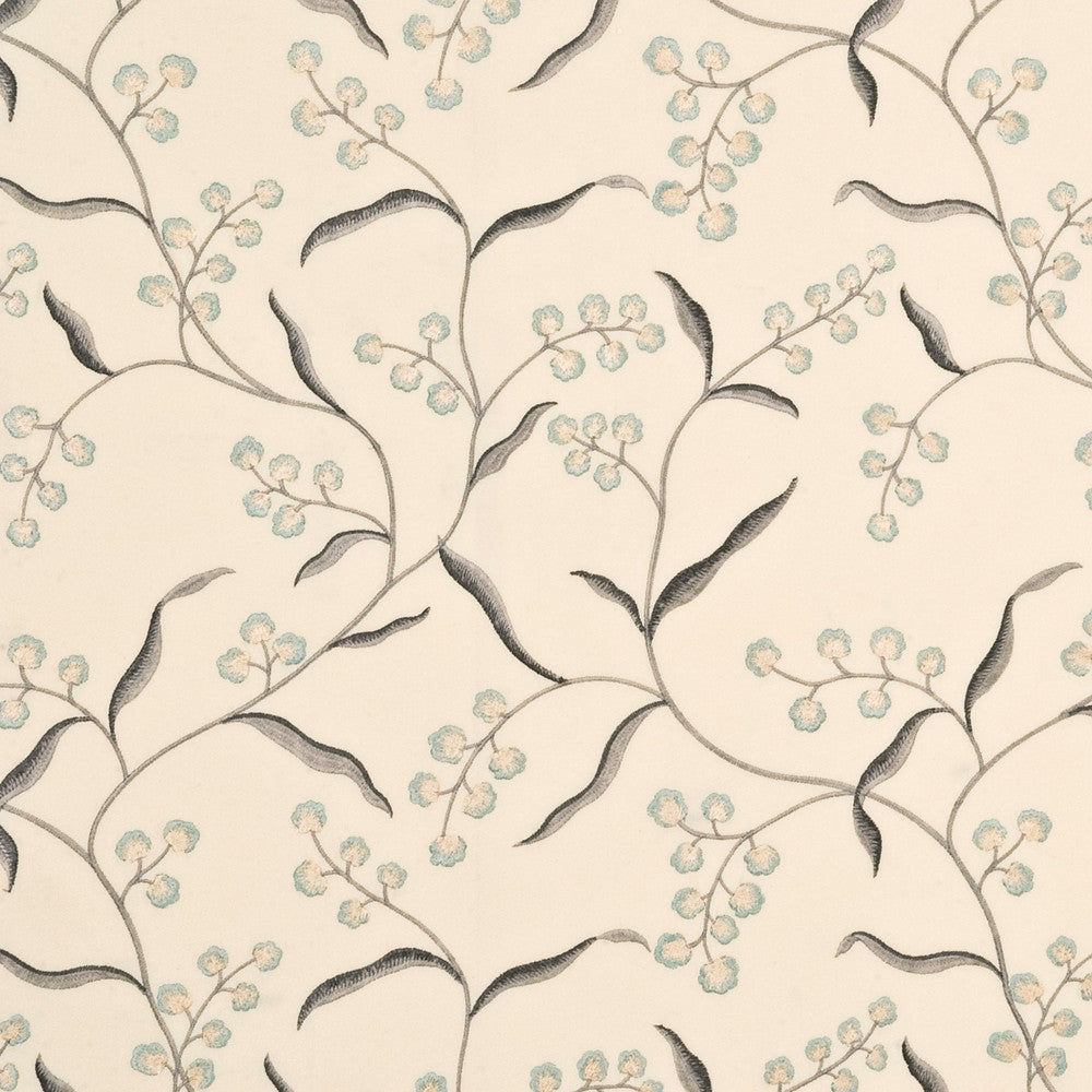 Willoughby Aqua/Silver by G P & J Baker Fabric