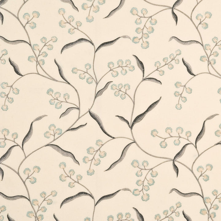 Willoughby Aqua/Silver by G P & J Baker Fabric