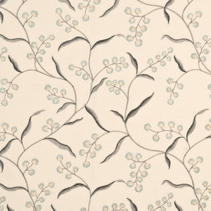 Willoughby Aqua/Silver by G P & J Baker Fabric