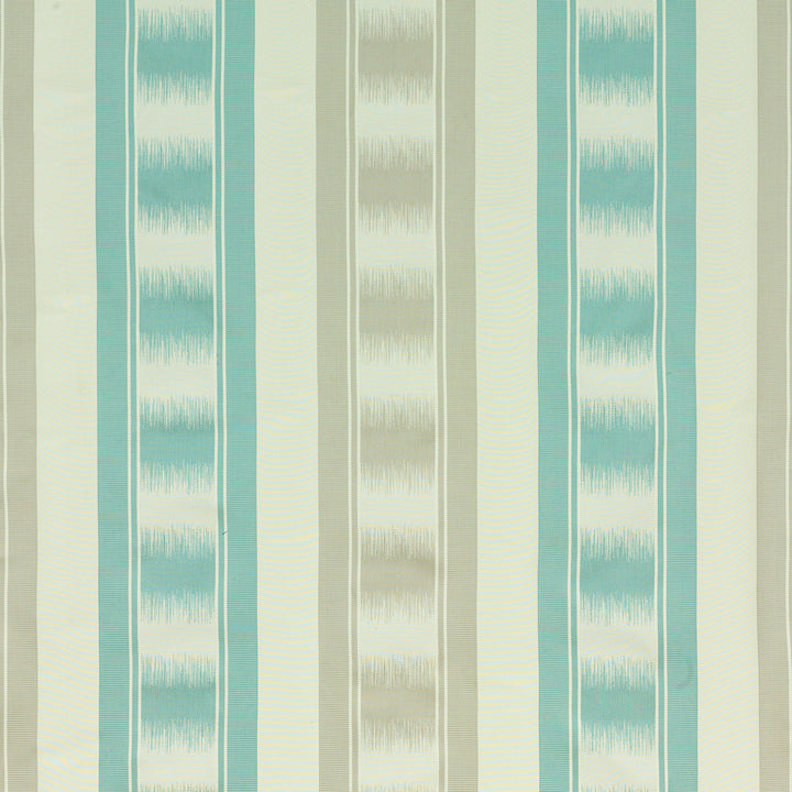Ryecote Stripe Aqua/Silver by G P & J Baker Fabric