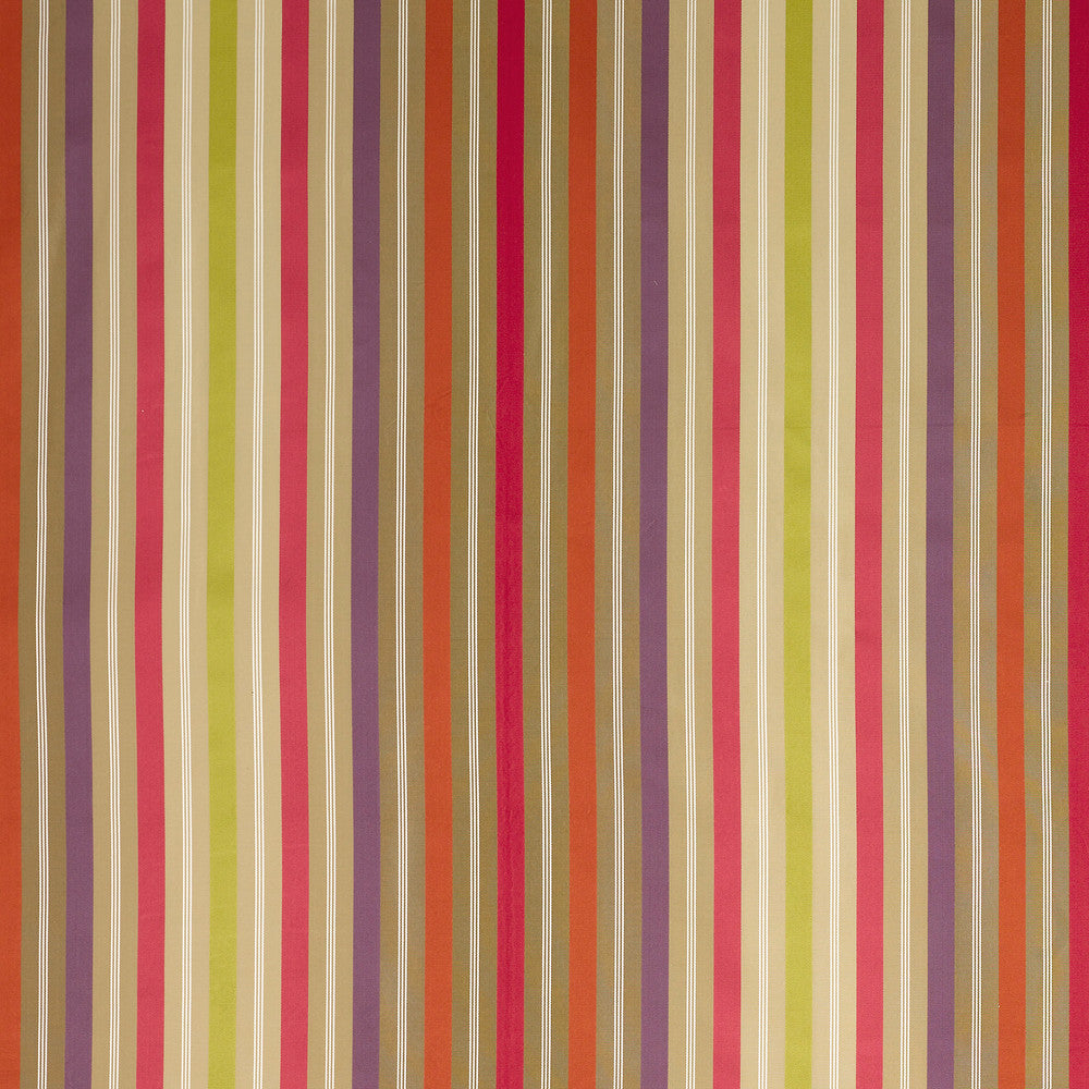 Somerford Stripe Ruby/Purple/Rust by G P & J Baker Fabric