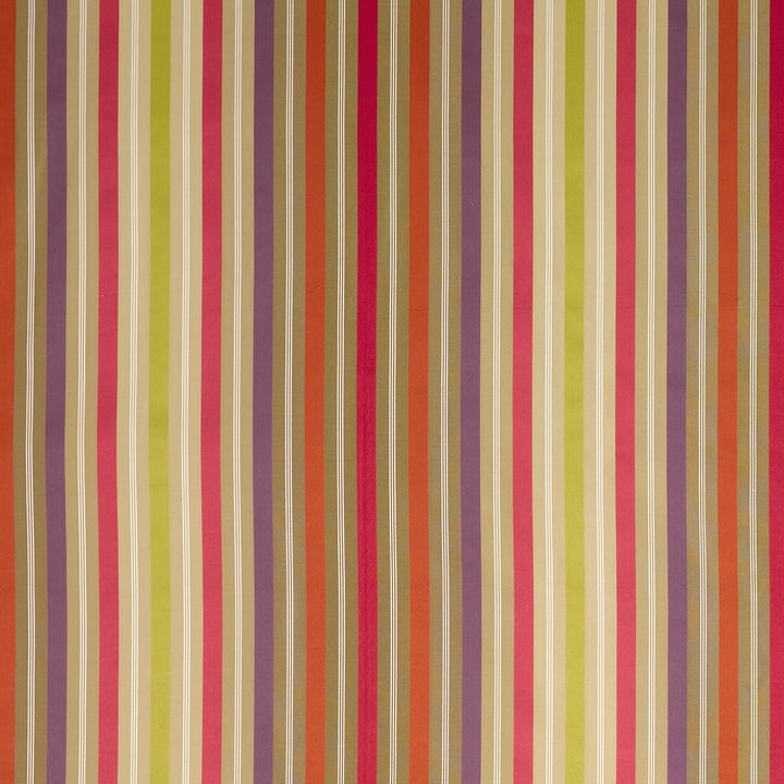 Somerford Stripe Ruby/Purple/Rust by G P & J Baker Fabric