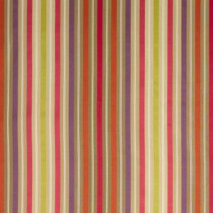 Somerford Stripe Ruby/Purple/Rust by G P & J Baker Fabric