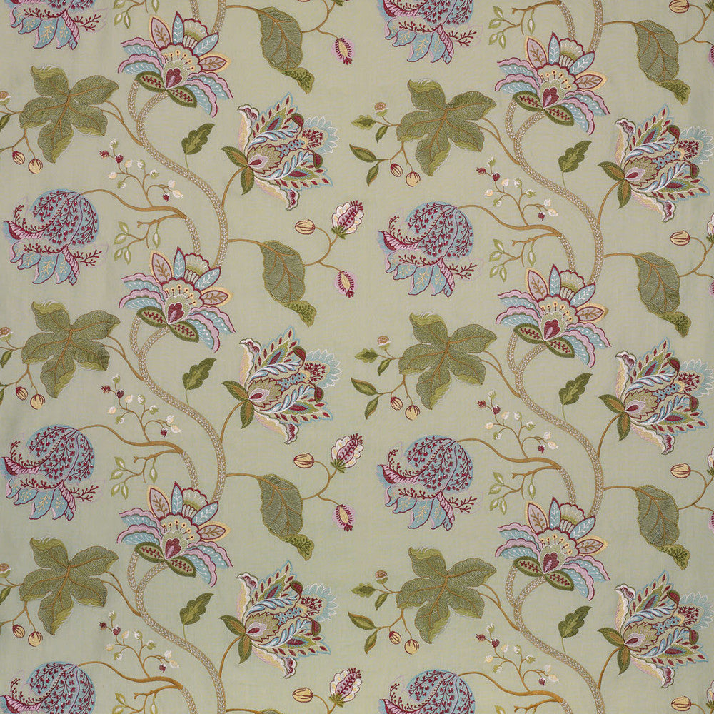 Devereux Linen Eau De Nil/Multi by G P & J Baker Fabric