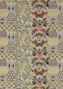 Queen'S Sampler Amber/Emerald by G P & J Baker Fabric
