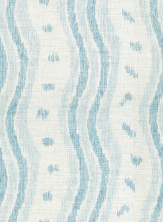 Ikat Stripe Blue/Oyster by Lee Jofa Fabric