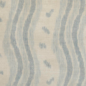 Ikat Stripe Blue/Nat by Lee Jofa Fabric