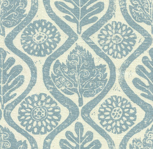 Oakleaves Blue by Lee Jofa Fabric
