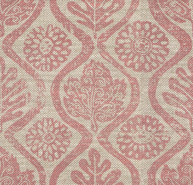 Oakleaves Pink/Oatmeal by Lee Jofa Fabric