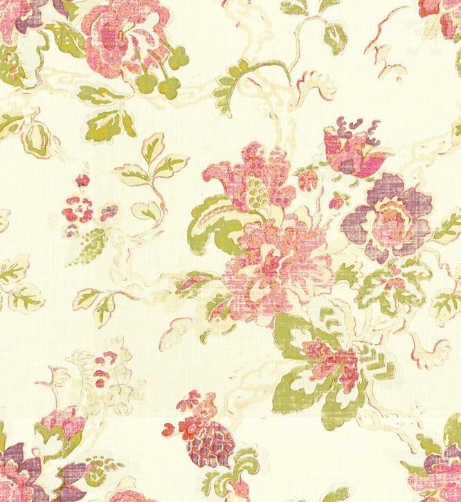 Parnham Plum/Moss/Aqua by Lee Jofa Fabric