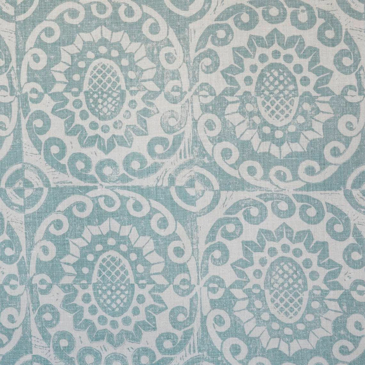 Pineapple On Oyster Aqua by Lee Jofa Fabric