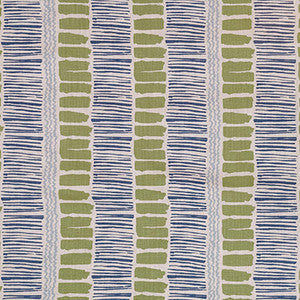 Saltaire Lime/Indigo/Blue by Lee Jofa Fabric