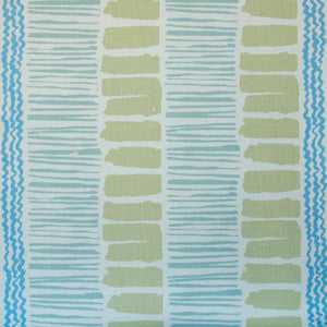 Saltaire Light Green/Aqua/Cornflower by Lee Jofa Fabric