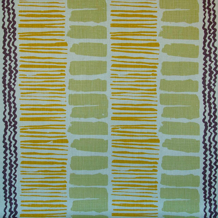 Saltaire Lime/Gold/Plum by Lee Jofa Fabric