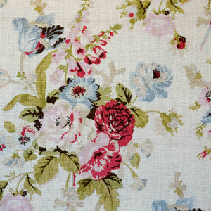 Grenville Linen Pink/Green by Lee Jofa Fabric