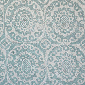 Pineapple On Oatmeal Aqua by Lee Jofa Fabric