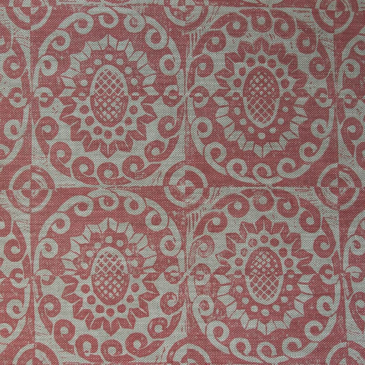 Pineapple On Oatmeal Pink by Lee Jofa Fabric