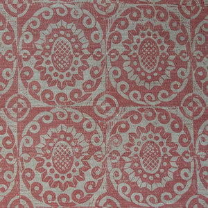 Pineapple On Oatmeal Pink by Lee Jofa Fabric