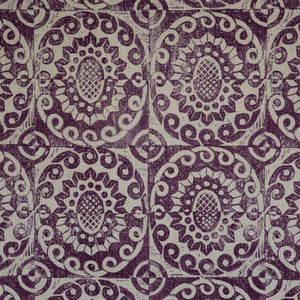 Pineapple On Rustic Aubergine by Lee Jofa Fabric