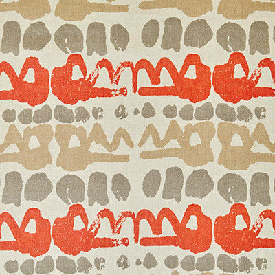 Altamira Red/Grey by Lee Jofa Fabric