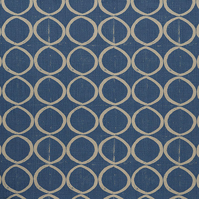 Circles Azure by Lee Jofa Fabric