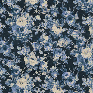 Billet Doux Indigo by Kasmir Fabric