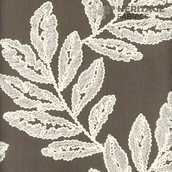 Bimini Grey Stone by Heritage Fabric - 50% Cotton 50% Polyester India 15,000 Horizontal: 9" and Vertical: 10.25" 54" - Fabric Carolina -