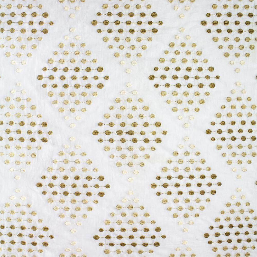 Bing Ivory by Kasmir Fabric 5108 100% Cotton INDIA Not Tested H: 7 4/8 inches, V:8 inches 54 - 56 - Fabric Carolina - Kasmir