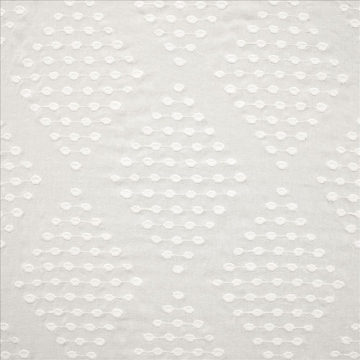 Bing White by Kasmir Fabric 5108 100% Cotton
 INDIA </p><p>Repeat: Horizontal: 7 4/8 inches and Vertical: 8 inches 46 - 56 - Fabric Carolina -