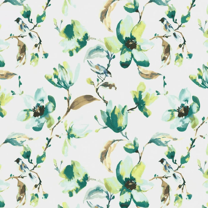 Bird Is The Word Mist by Kasmir Fabric 5142 100% Cotton
 SPAIN </p><p>Repeat: Horizontal: 27 inches and Vertical: 27 inches 54 - Fabric Carolina -