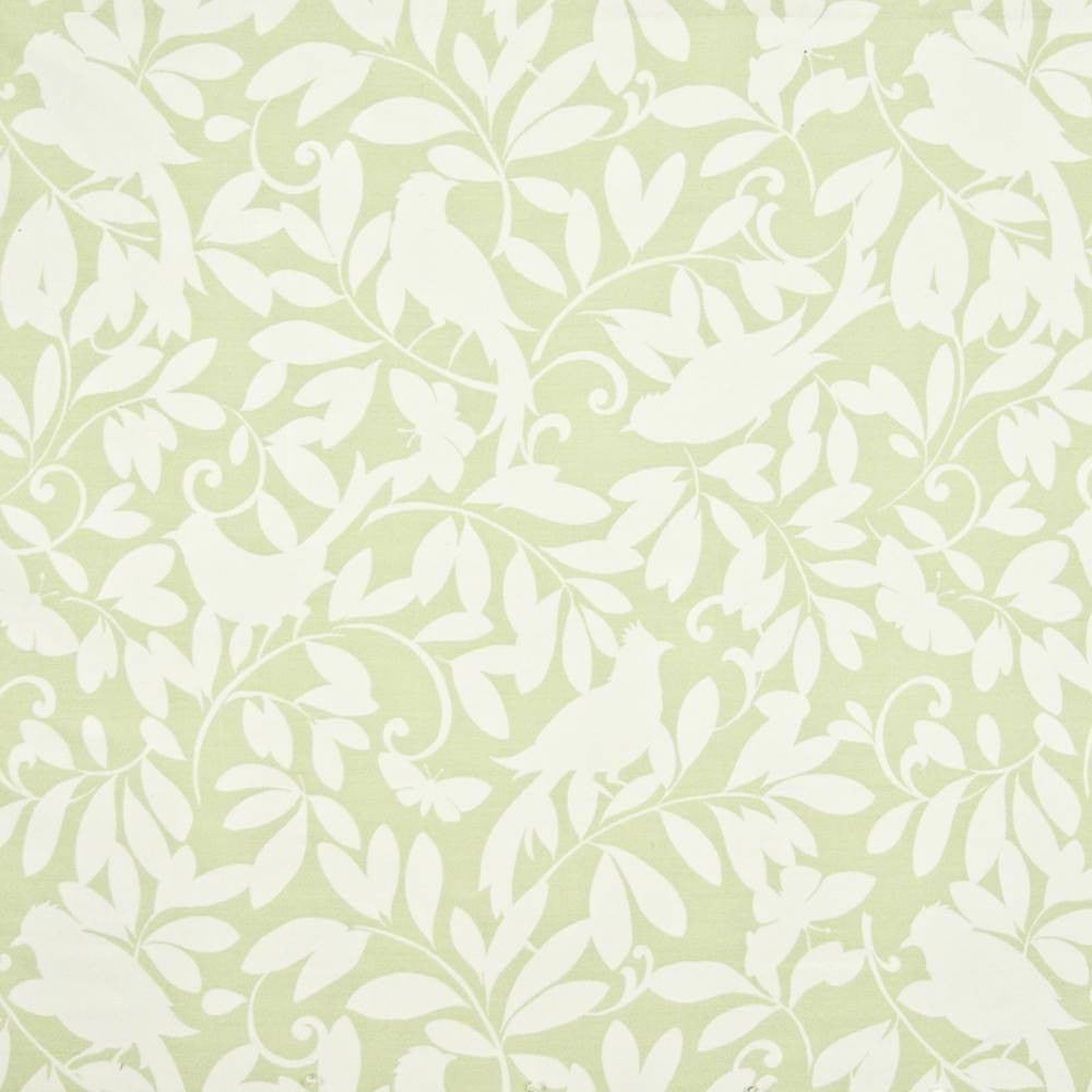 Birdland Pistachio by Kasmir Fabric 1388 56% Acrylic 44% Polyester CHINA 48,000 Wyzenbeek Double Rubs H: 28 6/8 inches, V:28 inches 54 - Fabric Carolina - Kasmir
