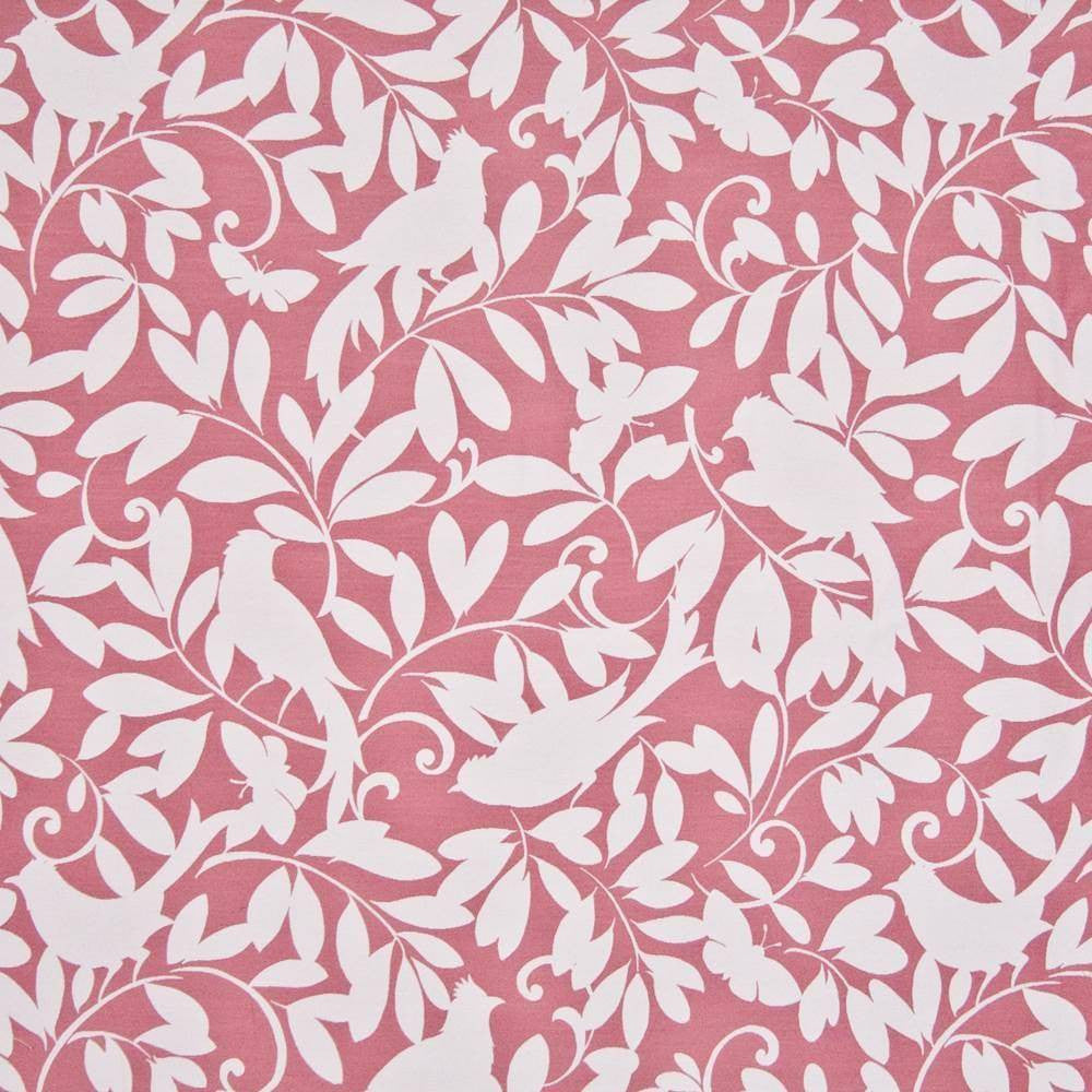 Birdland Strawberry by Kasmir Fabric 1387 56% Acrylic 44% Polyester CHINA 48,000 Wyzenbeek Double Rubs H: 28 6/8 inches, V:28 inches 54 - Fabric Carolina - Kasmir