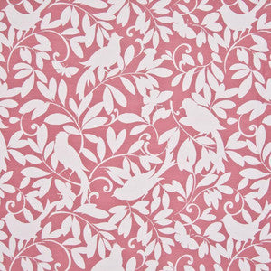 Birdland Strawberry by Kasmir Fabric
