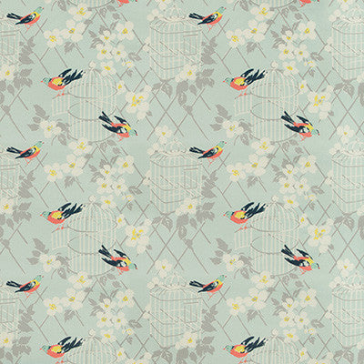 Birdsong Aqua by Kravet Design Fabric
