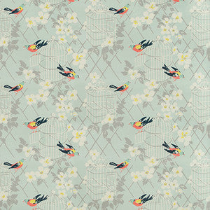 Birdsong Aqua by Kravet Design Fabric