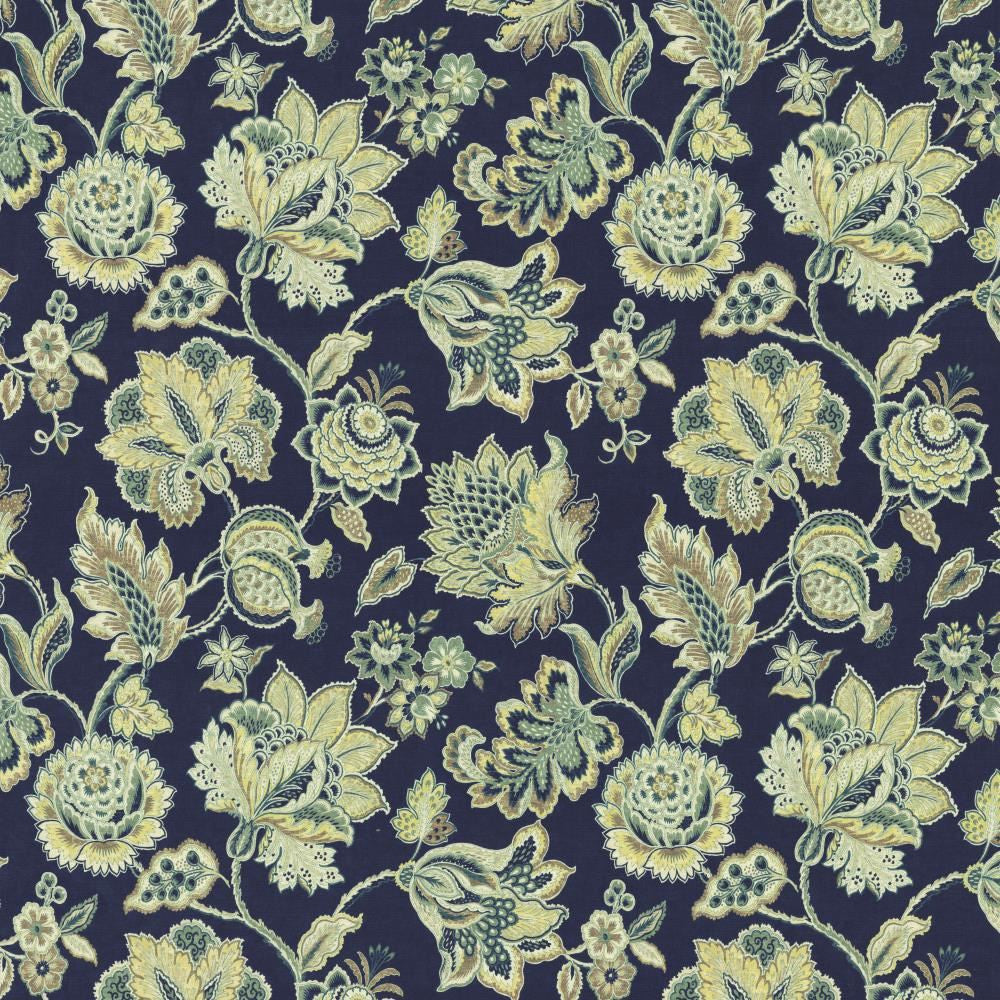 Birmingham Indigo by Kasmir Fabric 5136 100% Cotton
 SPAIN </p><p>Repeat: Horizontal: 27 inches and Vertical: 27 inches 54 - Fabric Carolina -