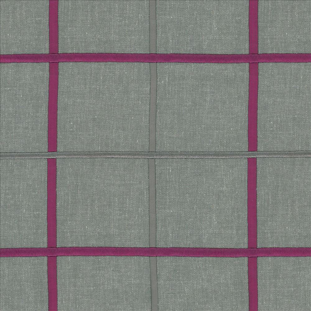 Bixley Plaid Cassis by Kasmir Fabric 8002 68% Polyester
21% Linen
11% Cotton
 INDIA Not Tested </p><p>Repeat: Horizontal: 6 3/8 inches and Vertical: 6 3/8 inches 55 - Fabric Carolina -