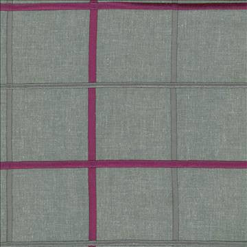 Bixley Plaid Cassis by Kasmir Fabric 8002 68% Polyester 21% Linen 11% Cotton INDIA Not Tested H: 6 3/8 inches, V: 6 3/8 inches 55 - Fabric Carolina - Kasmir